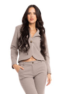 Women’s Woven Long Sleeve Blazer