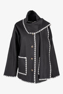 Women's Woven Button-Down Hip-Length Coat | M