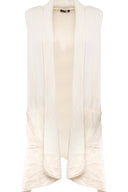 Women’s Knit Sleeveless Cardigan | M