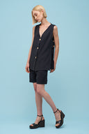 Women's Woven Sleeveless Jacket