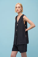 Women's Woven Sleeveless Jacket