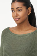 Women's Knit Boat-Neck Sweater | M