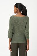 Women's Knit Boat-Neck Sweater | M