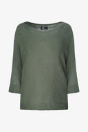 Women's Knit Boat-Neck Sweater | M