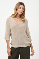 Women's Knit V-Neckline Sweater | M