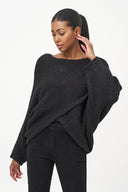 Women's Knit Boat-Neck Sweater | M