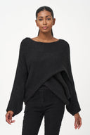 Women's Knit Boat-Neck Sweater | M