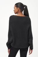 Women's Knit Boat-Neck Sweater | M