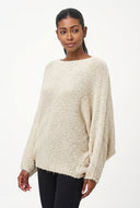 Women's Reversible Boat-Neck Sweater, Long Sleeves & Crisscross Front