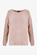 Women's Knit Wide Crew-Neckline Sweater | M