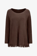 Women's Boat-Neck Long Sleeve Sweater | M