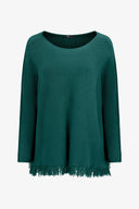 Women's Boat-Neck Long Sleeve Sweater | M