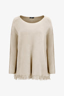 Women's Boat-Neck Long Sleeve Sweater | M