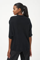 Women's Knit Short Sleeve Crew-Neck Sweater | M