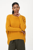 Women's Knit Crew-Neck Sweater | M