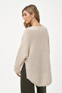 Women's Wide-Neck Cable Knit Sweater | M