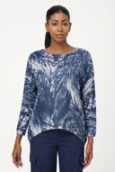 Women's Knit Boat-Neck Sweater, Long Sleeves & Sharkbite Hem