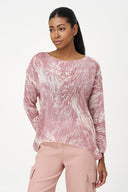 Women's Knit Boat-Neck Sweater, Long Sleeves & Sharkbite Hem