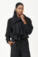 Women's Woven Oversized Textured Shawl | M