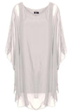M Made in Italy - Women's Bat Sleeves Tunic Plus Size