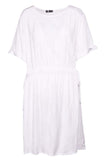 M Made in Italy - Short Sleeve Dress with Drawstring Waist Plus Size