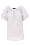 M Made in Italy - Peasant Lace Blouse