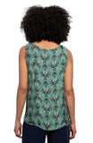 M Made in Italy - Floral Silk Sleeveless Top
