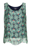 M Made in Italy - Floral Silk Sleeveless Top